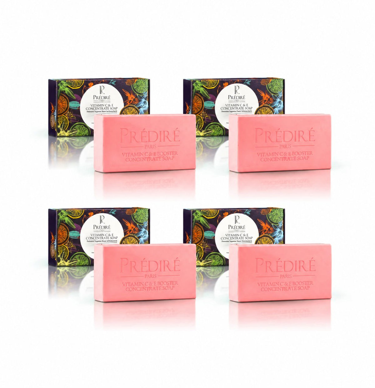 Vitamin C & E Booster Concentrate Soap | Extreme Hygiene Anti-Bacterial Soap - (4 Pack Bundle)