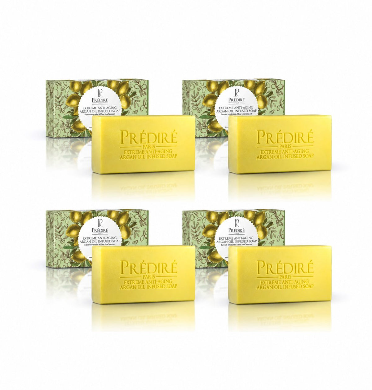 Extreme Anti-Aging Argan Oil Infused Soap | Extreme Hygiene Anti-Bacterial Soap - (4 Pack Bundle)